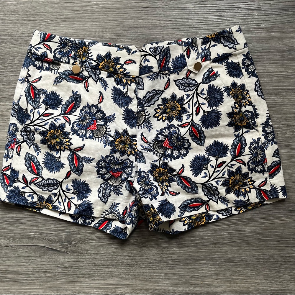 Ann Taylor LOFT White Floral Print Women's Shorts
